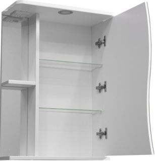 Зеркало-шкаф с подсветкой Stella Polar Верея 55см правый белый SP-00000041